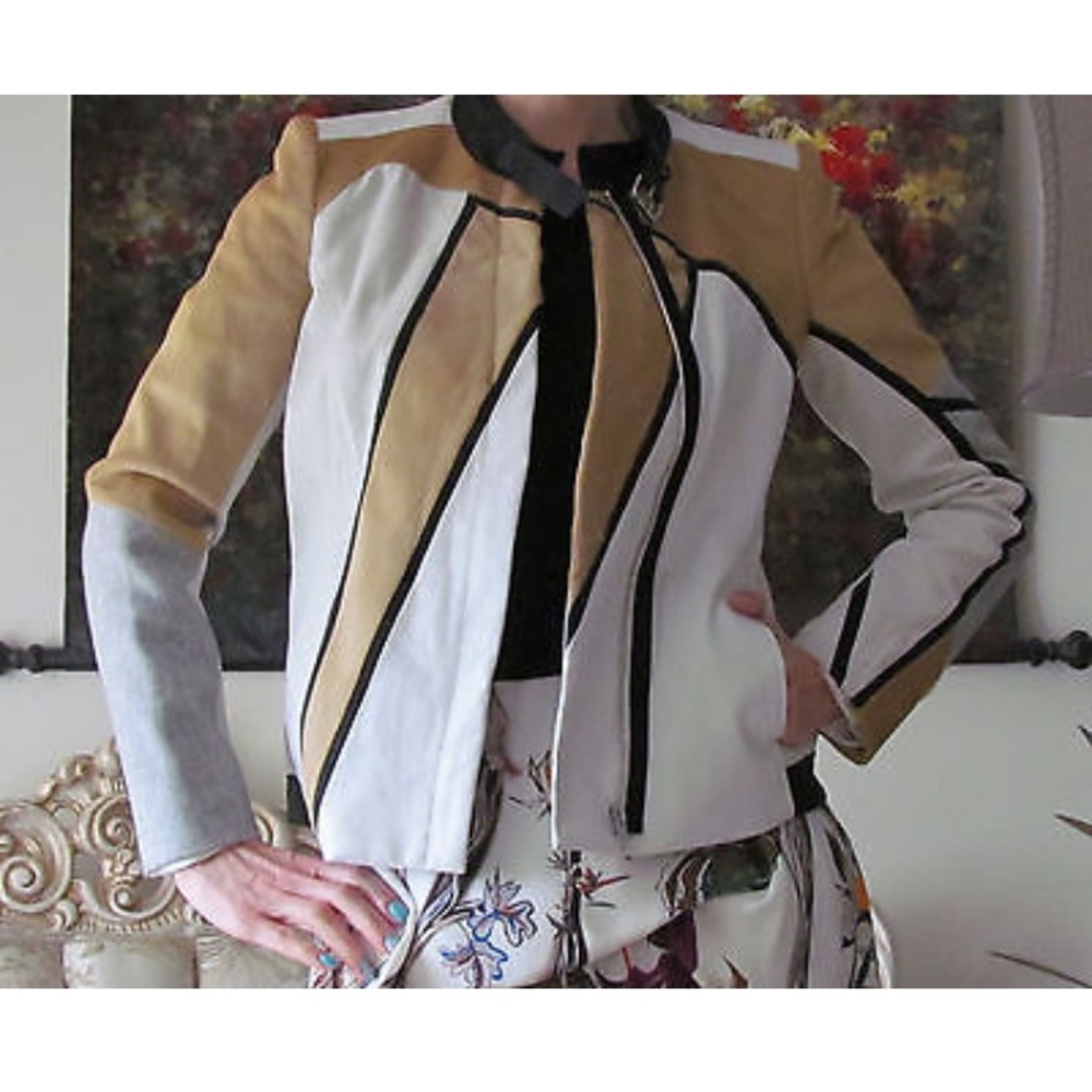 Helmut Lang Leather & Fur Jacket - Picture 8 of 8